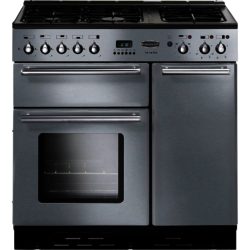 Rangemaster Toledo 90 Dual Fuel with FSD - 72890 Range Cooker in Stainless Steel